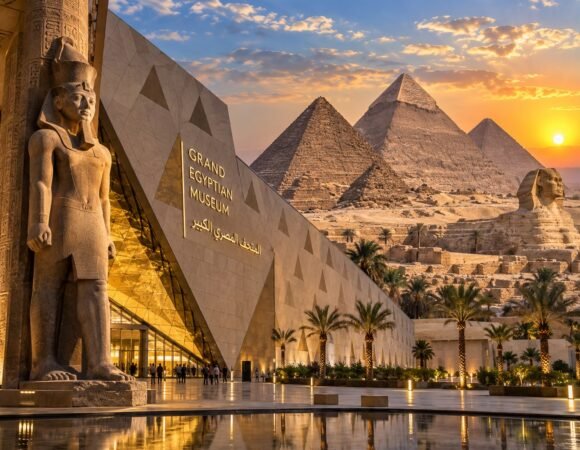 Pyramids + the grand Egyptian museum